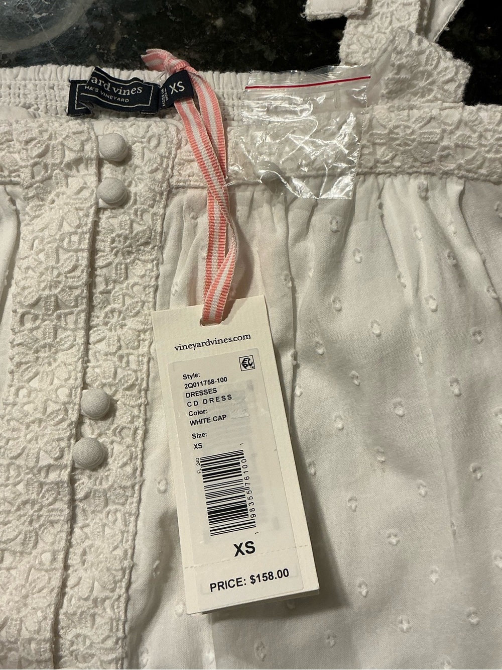 Vineyard Vines White Eyelet Button Front Sundress - Picture 2 of 6